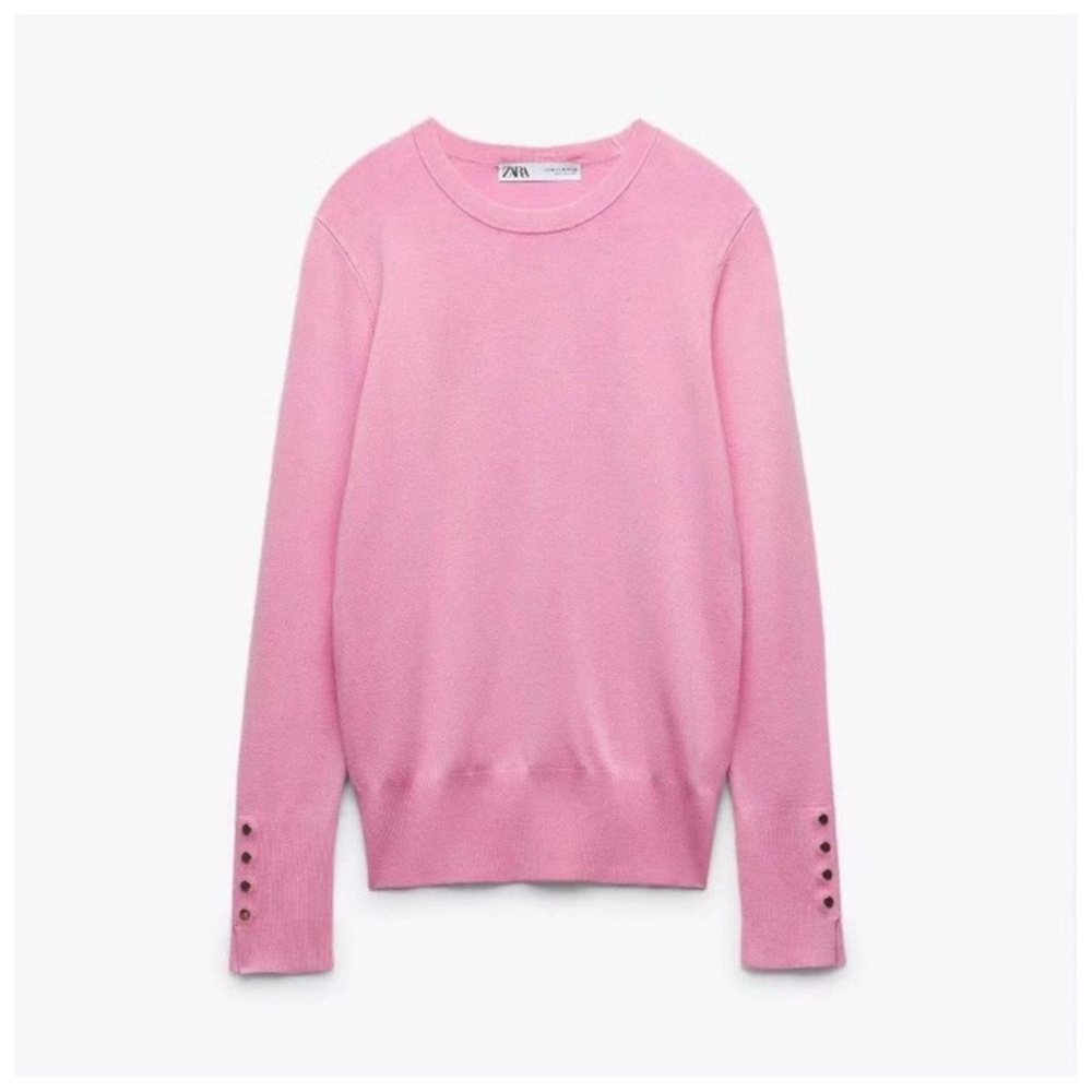 Zara Pink Basic Women's Sweater